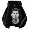 Boys Cristiano Ronaldo Hoodie CR7 Football Player Graphic Hooded Sweatshirt Kids Casual Long Sleeve Sport Pullover