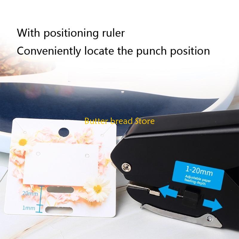 

W89C Handheld Oval Hole Puncher 10 Sheets Capacity for Home School Office Adults CN