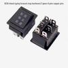 Ship-shaped KCD4 Rocker Switch with Light, 4/6 Pins, 2/3 Gears, 16A 250V Industrial Power Control