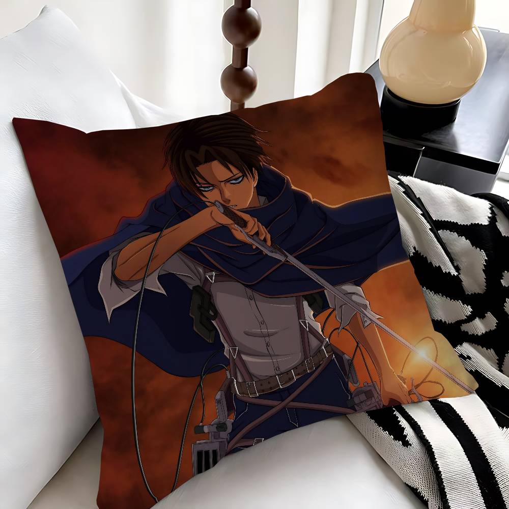Levi Ackerman Pillow Cover For Bedroom Room And Living Room Sofa Decorative Cushion Cover