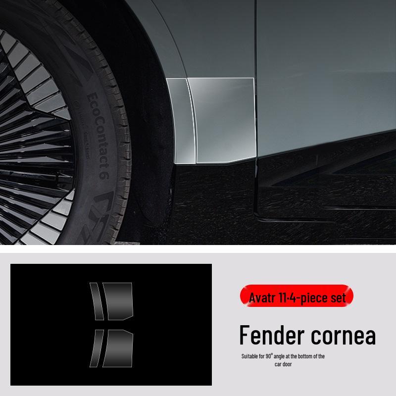 TPU Transparente Lackschutzfolie für Avatr 11 Türkanten, Kratzfest, Vorne & Hinten