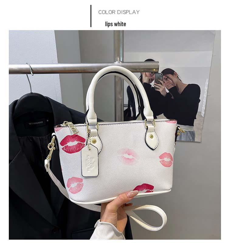 2025 Trendy Women's Crossbody & Shoulder Tote - Simple Print, PU Texture