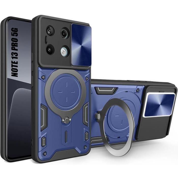 Coque de protection - E.F.CONNECTION - pour Xiaomi Redmi Note 13 Pro 5G - Bleu Marine - Antichoc - Rigide