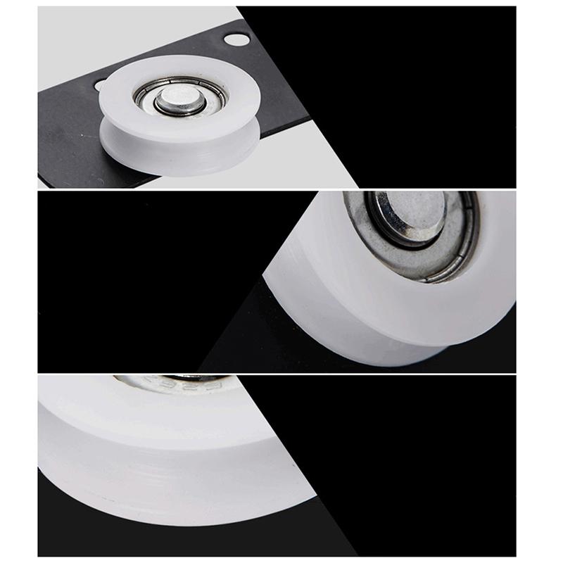 Door Rollers Stainless Steel Sliding Door Wheel Cabinet Nylon Pulley Hanging Wheel For Wardrobe Furniture Hardware