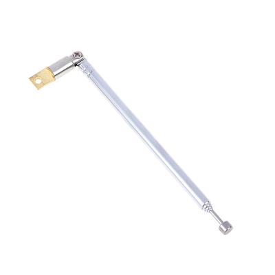 1Pc 37Cm 5 seções telescópica de aço inoxidável Am Fm Antena universal de rádio