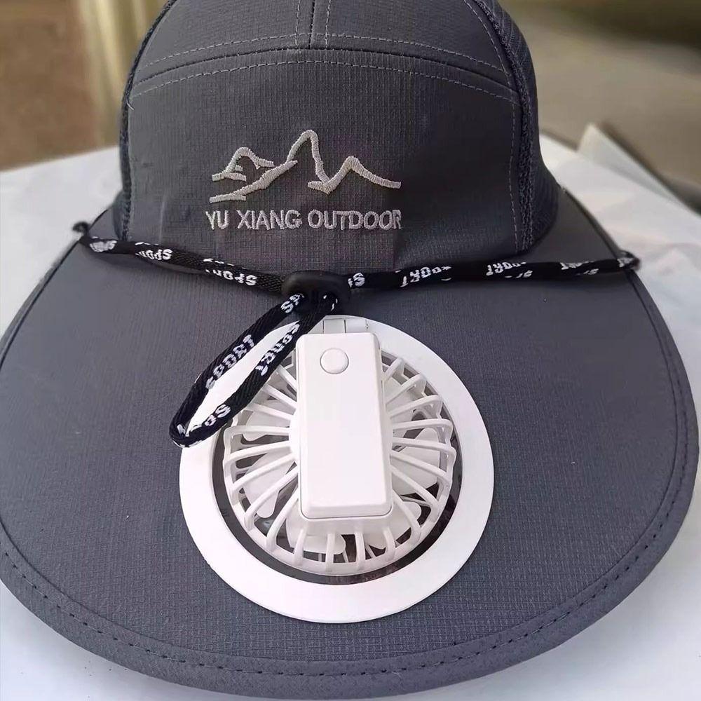 Rechargeable Charging Fan Hat UV Protection Cycling Hat Outdoor Fishing Hat Men Women
