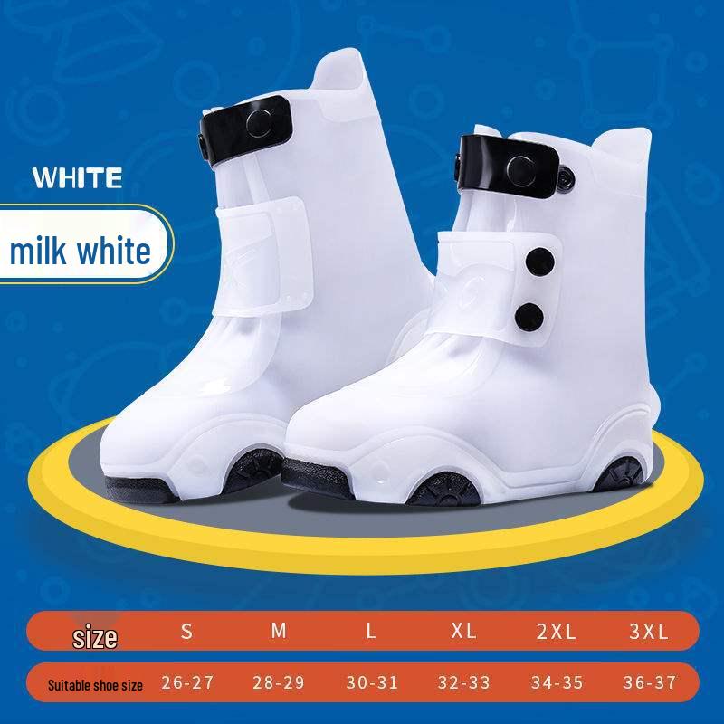 

Kids Anti-Slip Waterproof Rain Shoe Covers: Durable, Thickened Sole for Boys & Girls L (30-31)