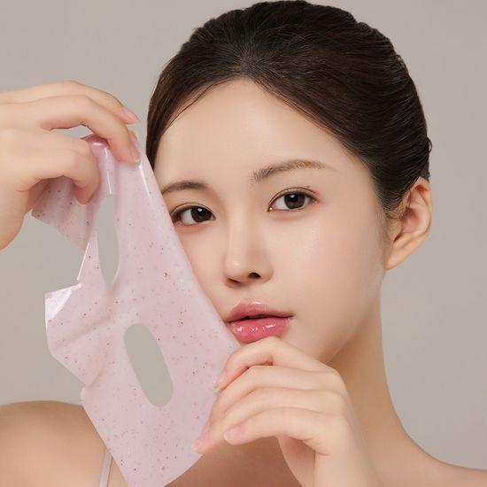 HEVEBLUE Red Bean Pore Peptamine Hydro Collagen Mask Pack (4 Sheets)