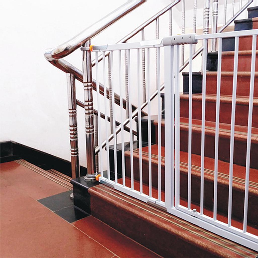2 Pieces Y Shaped Spindle Rod Gate Banister Adapters for Pressure Mounted Baby Gates with Rubber Padded Ends