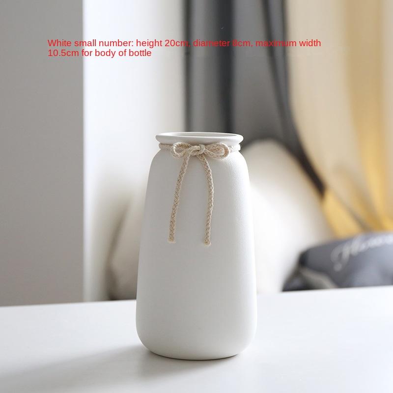 Nordic Ceramic Vases Home Ornaments Bow Ins Simple Modern Decoration Vases Home Decoration Flower Vase Arrangement