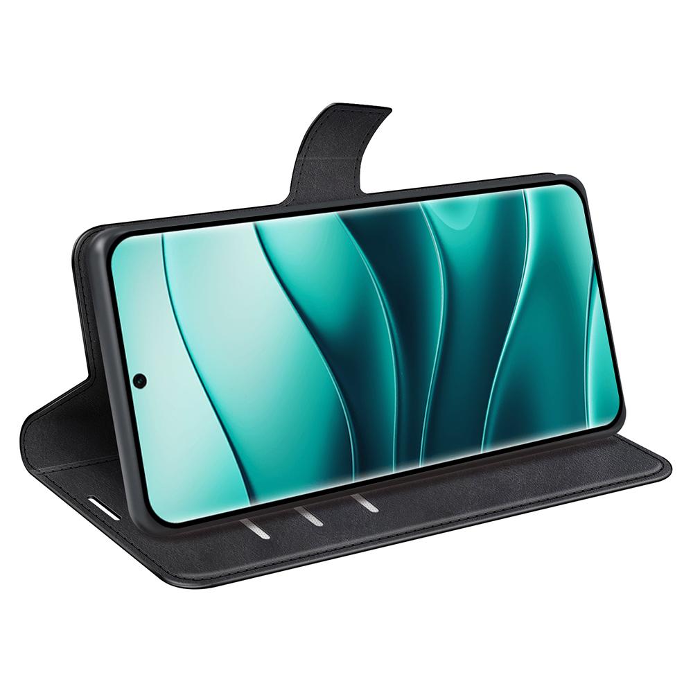 For Xiaomi Redmi Note 14 Pro+ 5G Stand Case Anti-Scratch Calf Texture Leather Phone Cover