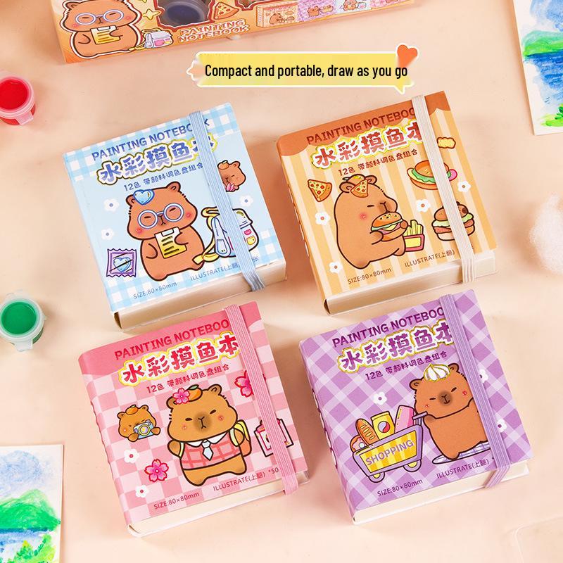 Wheat Culture Portable Mini Watercolor Fishing Sketchbook Set