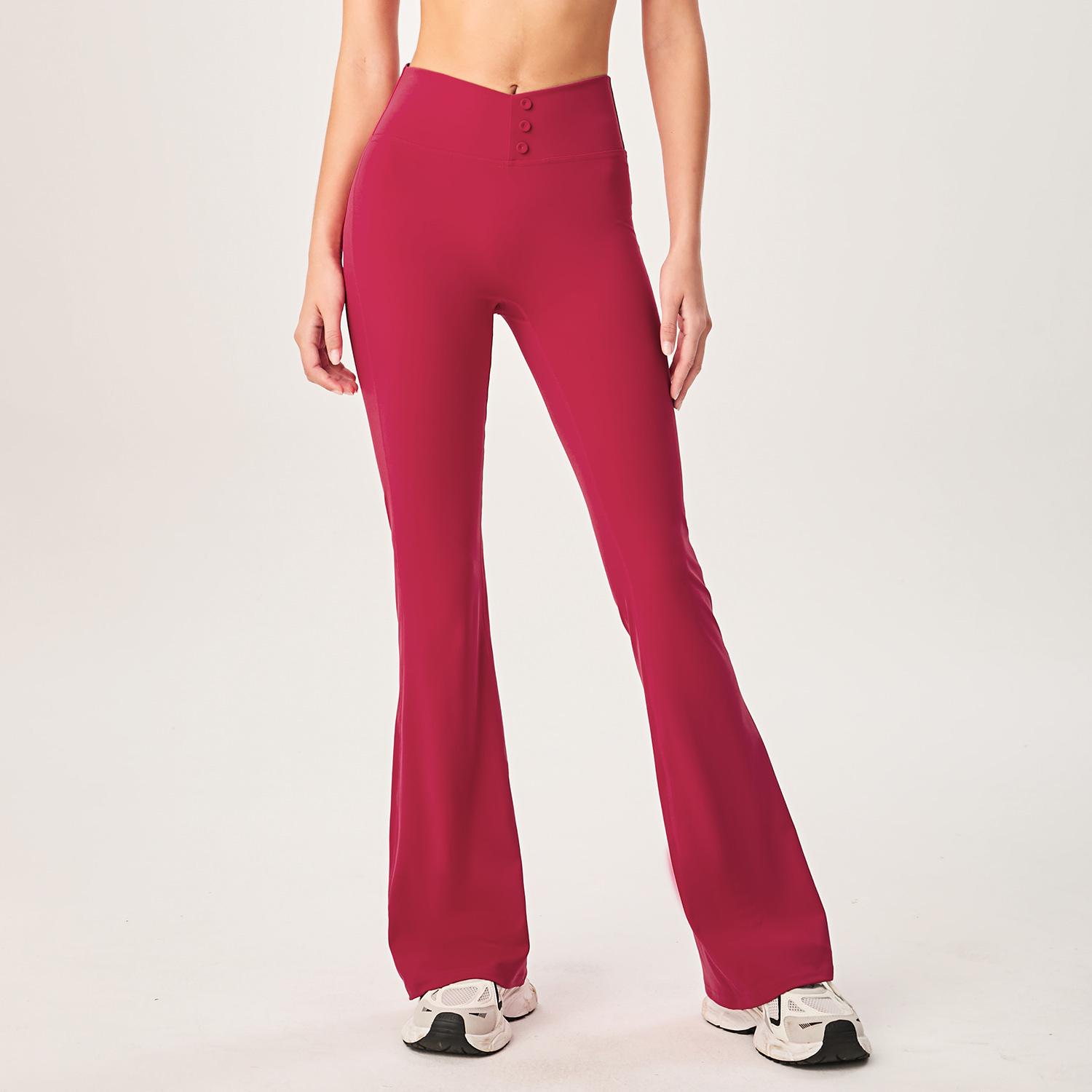 

High Waist Butt-Lifting Micro Flare Youth Yoga Pants - Elastic, Slimming, Wide Leg Casual Fitness Wear Small