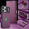 Für iPhone 17 Pro Max Brieftaschenhülle Luxuriöses Magnetisches PU-Leder Kartenfächer Klappbarer Handyhalter Abdeckung Für iPhone 16 15 14 13 Pro Max 12 11 Air
