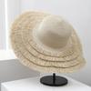 Sun Hat for Women, Summer Sun Shade Grass Hat, Casual Beach Hat, Elegant Sun Protection Hat for Travel, Big Brimmed Hat, Seaside Hat