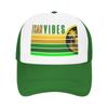 Jamaica Jamaican  Merch Mesh Foam Trucker Hat Summer Cooling  Meshback Sun Caps Casual Adjustbale