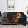 Ultra-Weiche Fleece-Klaus-Mikaelson-Decke Warme karierte Flanelldecken The Vampire Diaries für Bett, Auto, Sofa, Tagesdecken