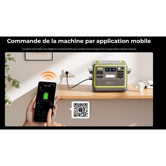 Generador Solar Eléctrico - FOSSIBOT - F2400 - 2048Wh - 2400W - IP68 Resistente al Agua