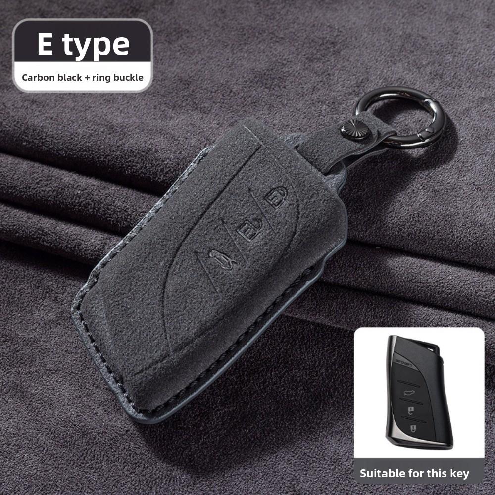 Premium Suede Key Cover for Lexus ES300H NX260 UX LS500 Car Keys Durable and Stylish