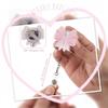 Bow Cherry Acrylic Badge Holder Sparkling Powder Medical Theme Retractable Pull Badge Reel Id Lanyard Name Tag Card Badge Holder