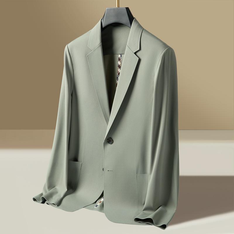 

Солнцезащитный костюм Мужской Весенний Новый Легкий Деловой Костюм Тонкий Повседневный Пиджак 3XL зелёный