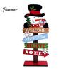 Holiday Mantle Decorations Christmas Table Decoration, Rustic Wooden Tabletop Sign, Vintage Farmhouse Decorative Indoor Party Decor Desktop Plaque for