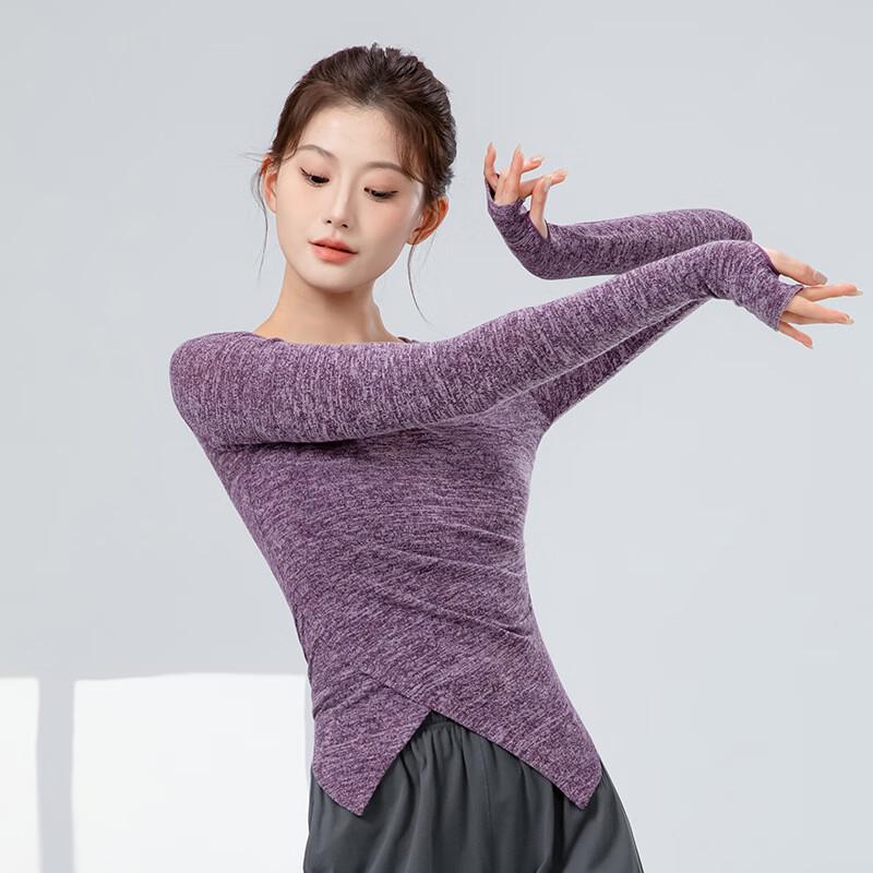 WEZHO Women s Knitted Cross Hooded Long Sleeve Sports Top