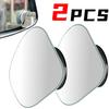 2pcs Car Mirror Wide Angle Car Blind Spot Mirrors 360° Adjustable Auxiliary Rearview Mirrors HD Frameless Small Round Mirror