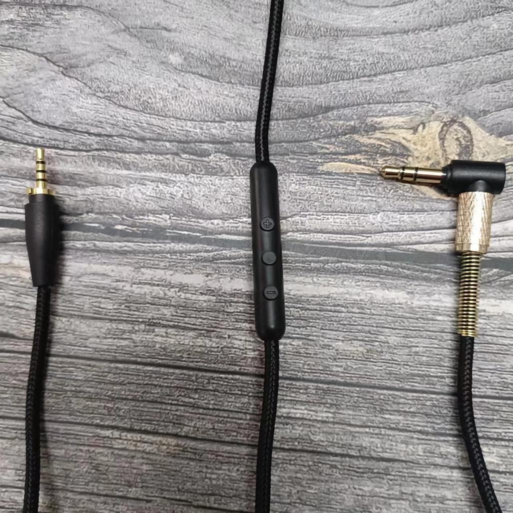 High Quality Audio Cable For Sennheiser Urbanite Headset 3.5mm To 2.5mm Plug with Microphone Braided Wire