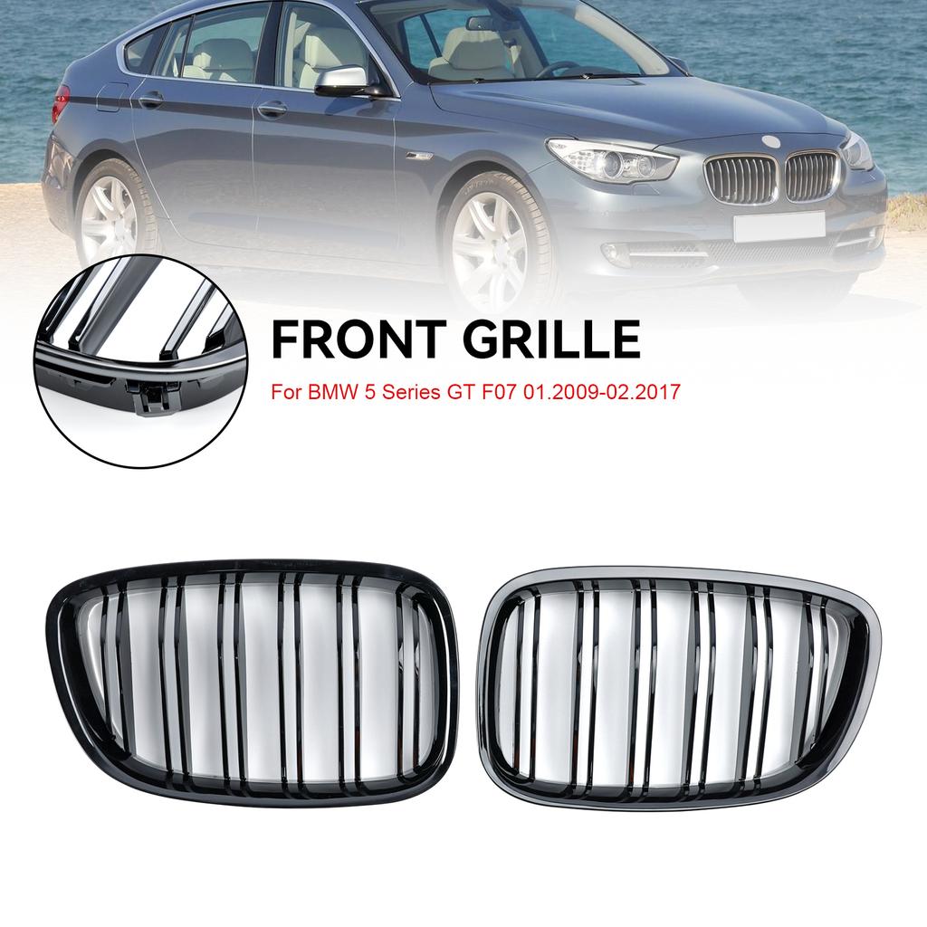 Gloss Black Front Kidney Grille Grill Fit BMW 5 Series GT F07 2009-2017