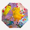1pc Adventure Time Outdoor Umbrella - Automatic Opening/Closing, Portable 3-Fold Design with 8-Rib Iron Frame - Perfect Gift for Fans, Travelers,