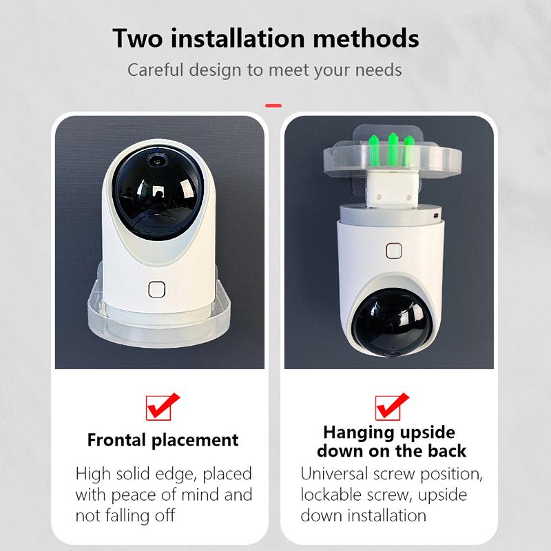 Security Surveillance Cctv Camera Holder Stand Home Self-Adhesive Drill-Free Fixer New Traceless Wall-Mounted Bracket