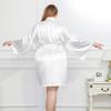 Plus Size Long Sleeve Nightgown: Women's Fresh Sexy V-Neck Tie-Up Pajamas Loungewear