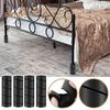 4 Pcs Anti-collision Bed Frame Toe Protectors Table Leg Cushion Hard Furniture Legs Guards Thread Design No Adhesive or Glue Easy Installation Chair