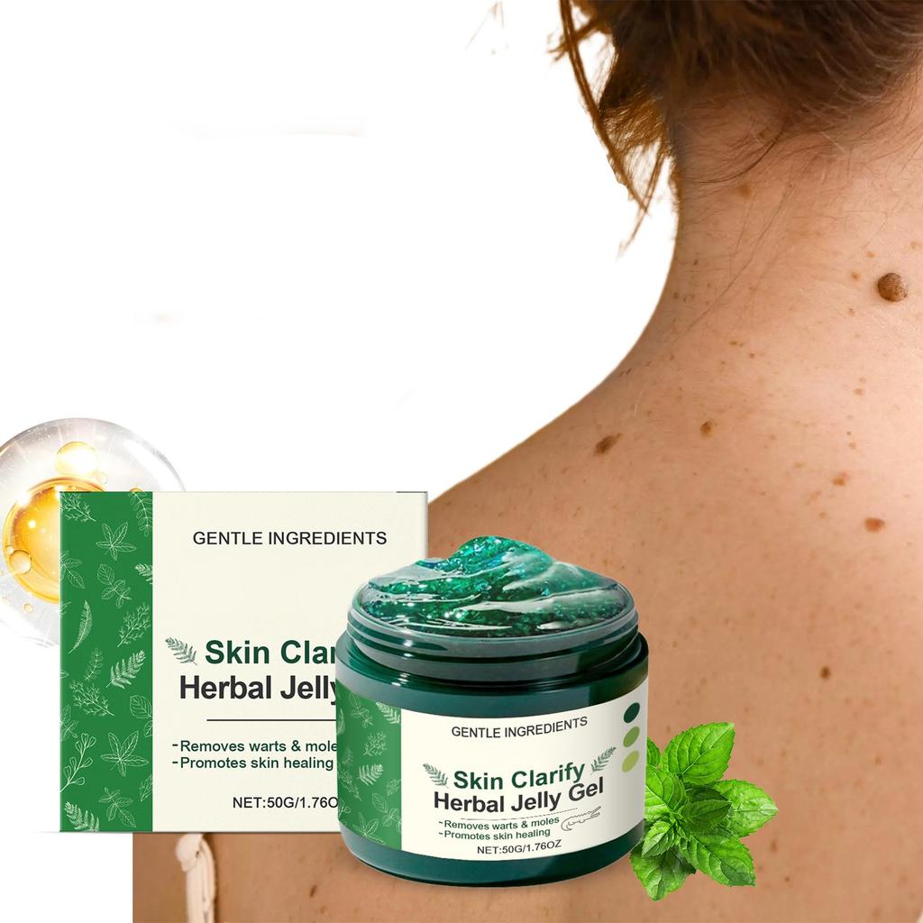 Kräuter-Gelee-Gel, Entfernungsgel, Gel zur Reduzierung von Hautunreinheiten, Pflegegel für ungleichmäßigen Hautton, 50 g