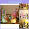 Colorful Light Up Easter Decor Featuring Adorable Doll With Bunny Ears And Eggs