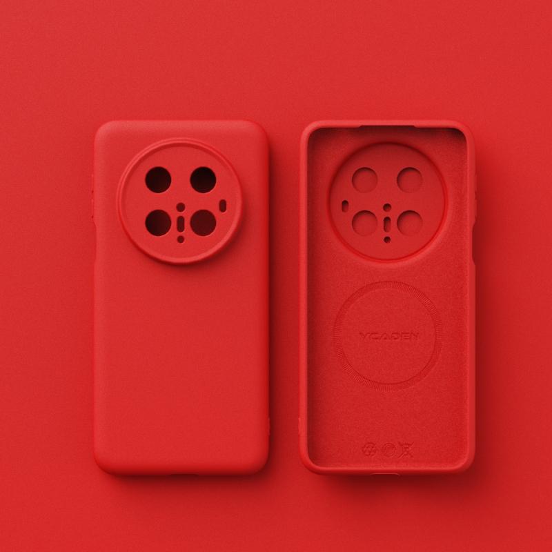 For Wireless Charging Magsafe Soft Liquid Silicone Phone Case For Huawei Mate 70 60 Pro Magnetic Slim Skin Protection Cover