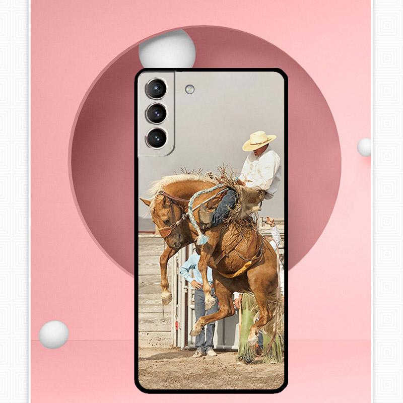 Extreme Sport Rodeo Cowboy Case For Samsung Galaxy S25 Ultra S20 S21 S22 S23 S24 Ultra S9 S10 Plus S25 FE Cover Funda