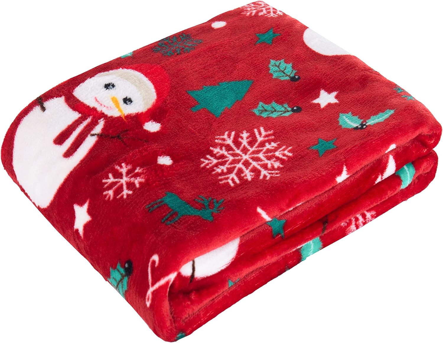 VIKAMA Elegant, Comfortable And Soft Christmas Printed Blanket - A Warm And Comfortable Blanket For Christmas Home Decoration 75cmx90cm