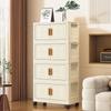 Foldable No-Installation Multi-Layer Plastic Shoe and Storage Cabinet