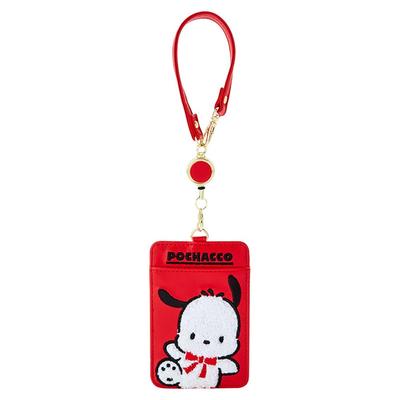 Sanrio Pochacco Pass 35th Anniversary Red Perfect for and ID 11 X X 1 Character 061212 Case, Ribbon, Commuting, School, Cards, 7.5 Cm,
