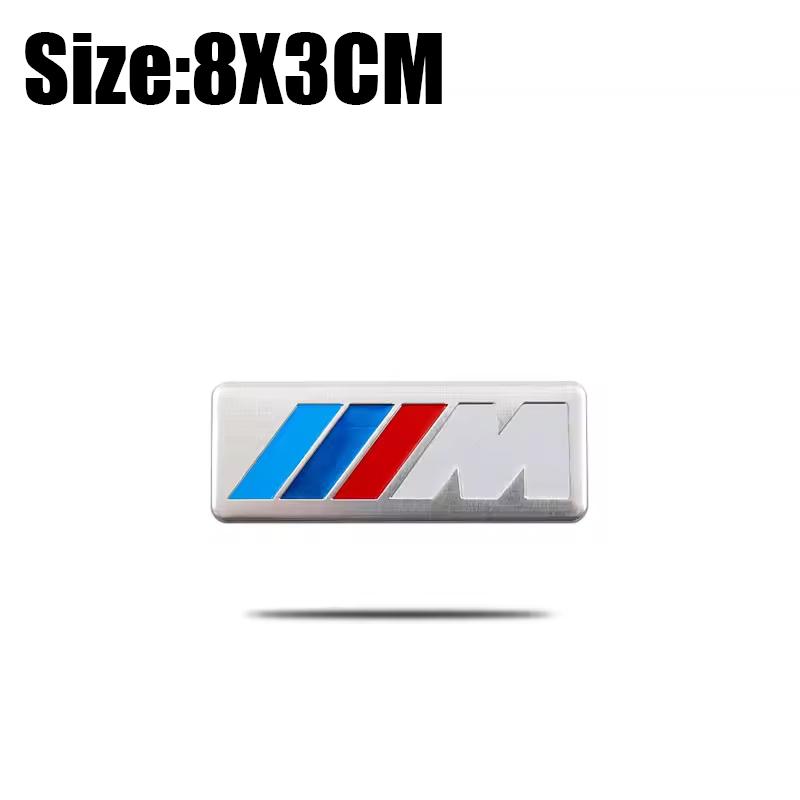 3D Aluminum Car Styling Sticker Body Trunk Decoration Decal Accessories For BMW G80 G06 G07 G42 G14 G15 G16 F82 F20 F21 F83 M2 M