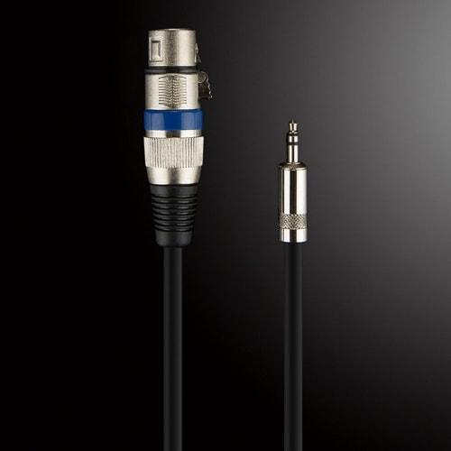 XLR Cable, Microphone Cable, Canon Conversion Cable, 3.5mm Stereo (Male) to XLR (Female) Headphone Audio Cable, XLR Connector 3-Pin Extension Cable (8