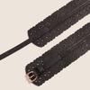 European & American Style Hollow Punch Wide Waist Fashion Belt with Concave Design