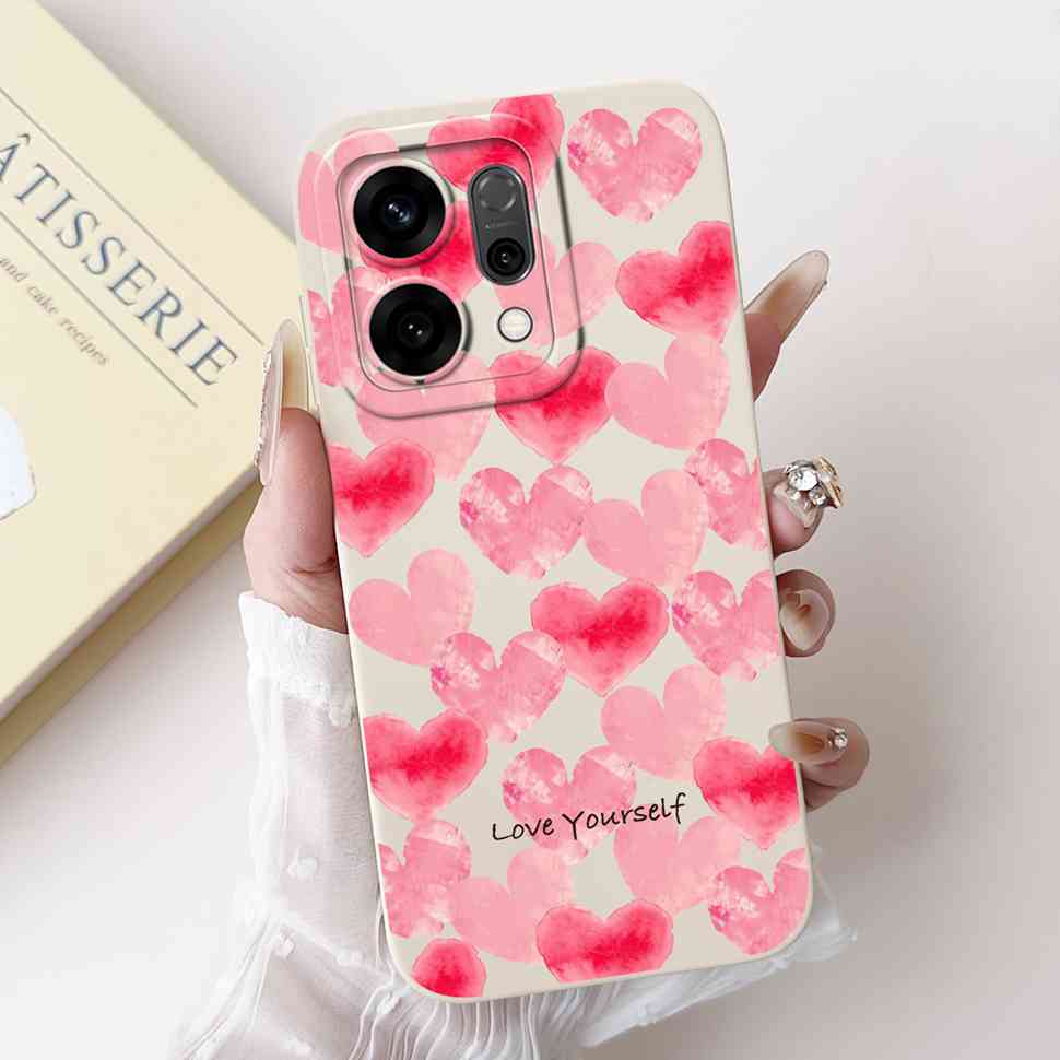 For Oppo Reno14 5G PLA110 Case Cute Rabbit Sunflower Soft Silicon Cover For Oppo Reno 14 CPH2737 6.59" Protective Cases Coque