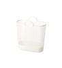 Like-it Laundry Storage Basket with Handles, Slim, Big, White, LBB-17C, Biomass Plastic