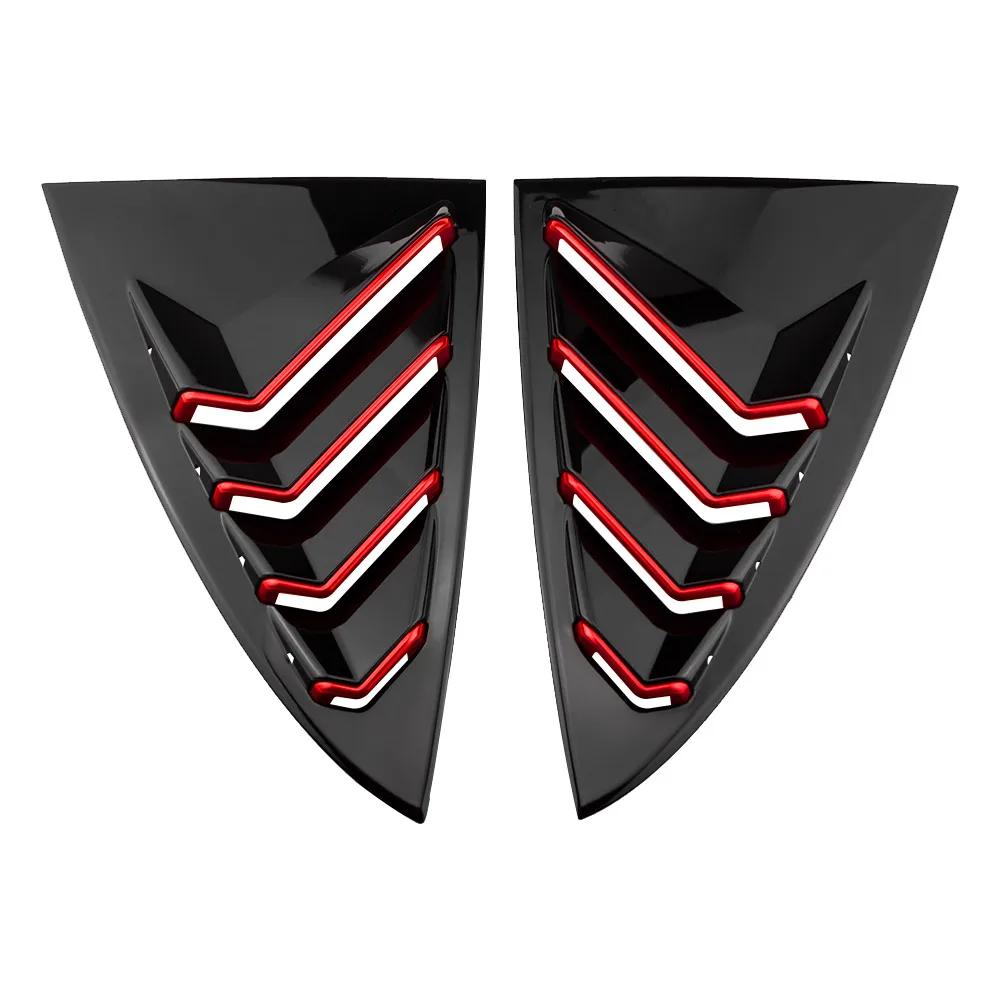 Rear Side Blind Window for Tesla Model 3 2016-2026 Back Triangle Window Spoiler Louver Shutter Cover Accessories