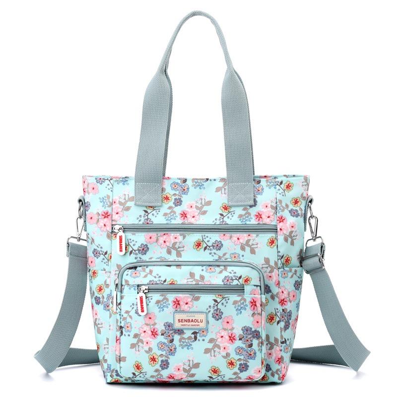 

Label women s shoulder bag autumn new large-capacity printed nylon cloth women s portable tote bag