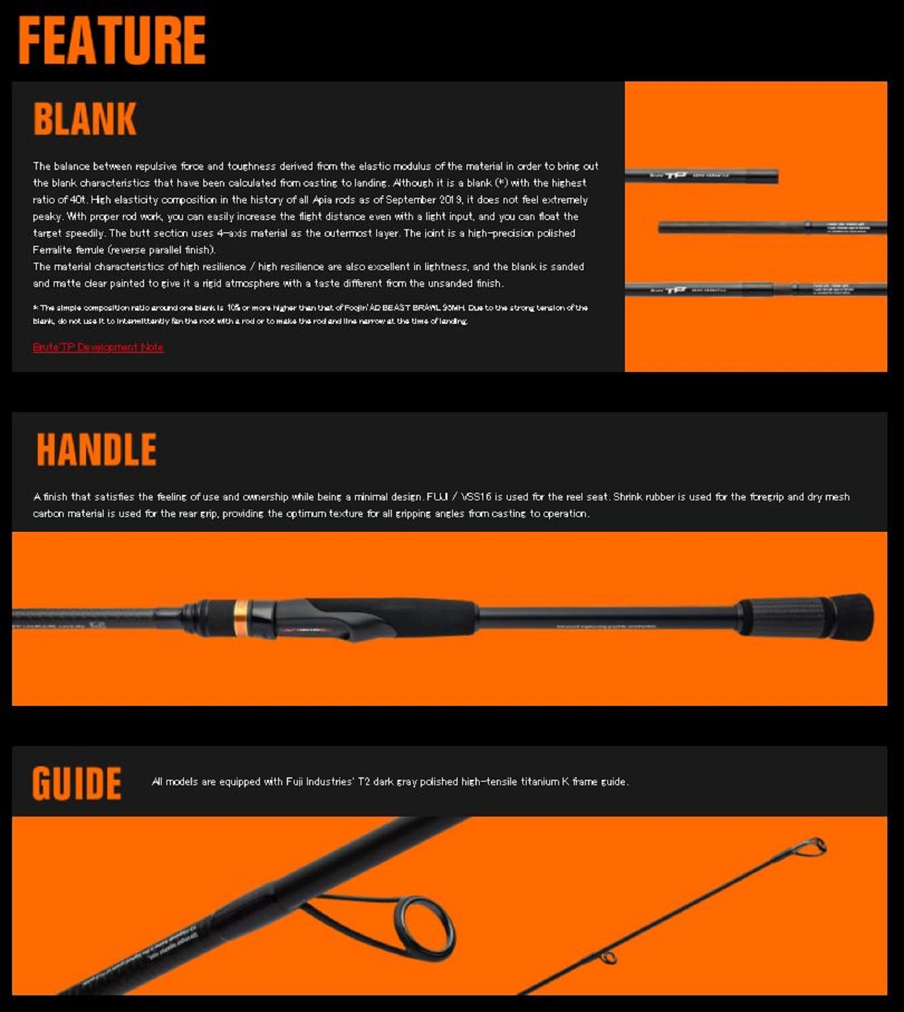 アピア　ブルートTP92H LONGCAST アピアブルートTP 92H LONGCAST