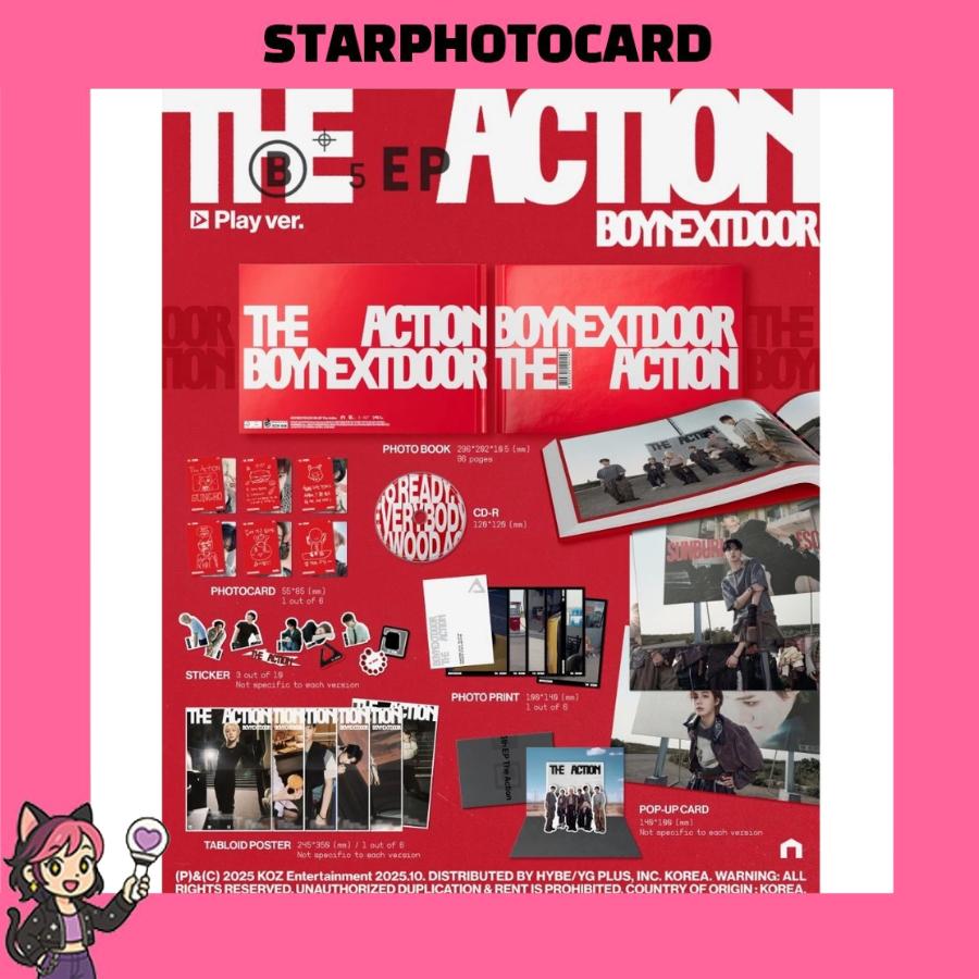 

[READY STOCK] BOYNEXTDOOR - 5TH EP THE ACTION NORMAL Ver. ALBUM PLAY + NO POB